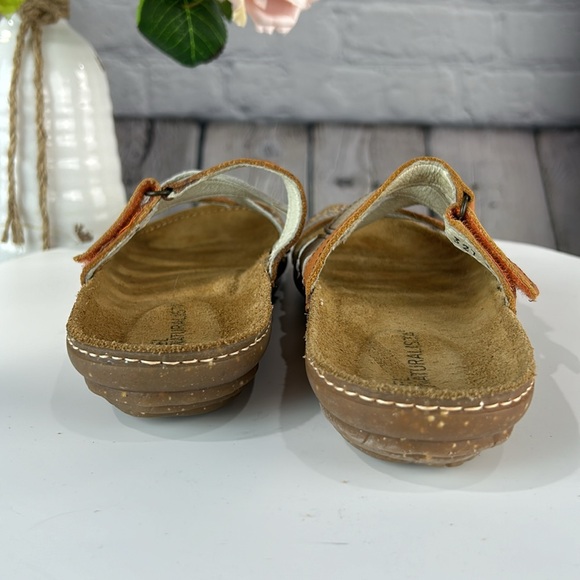 EL NATUALISTA PANGLAO Multicolored Leather Strappy Strap Slip On Flat Sandals - Picture 4 of 17